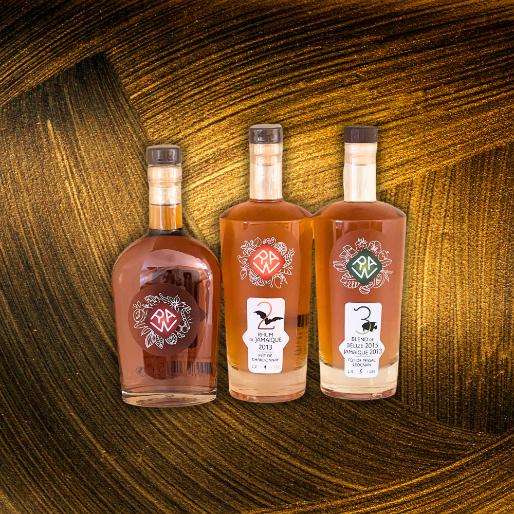Pack 3 rhum cuvees RAW Roads